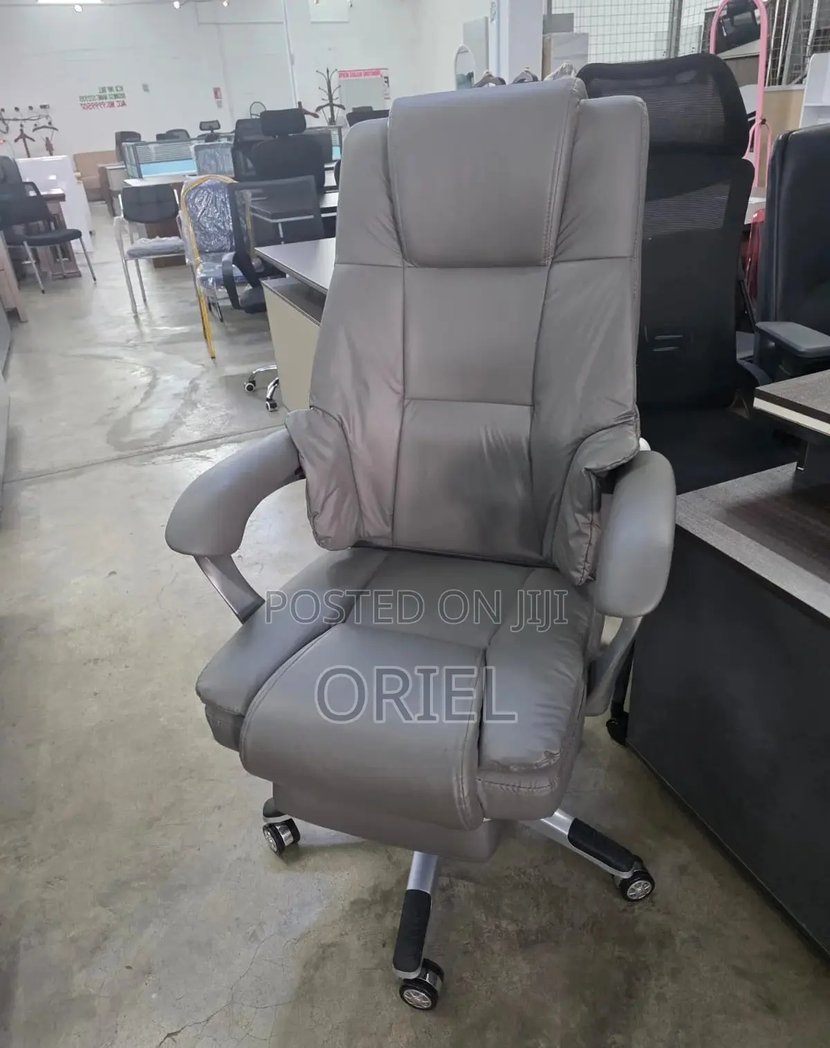 Office Chair : Red Executive Recliner Office Chair With Footrest