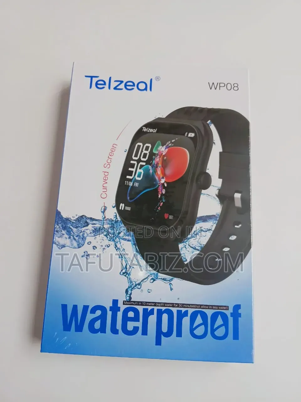 Telzeal Wp08 Smart Watch With 2 Pairs Strap.