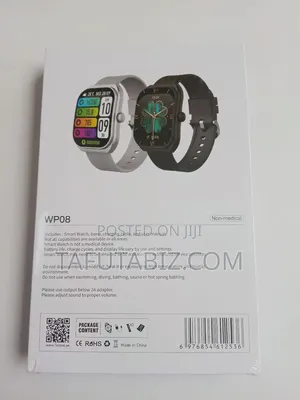 Telzeal Wp08 Smart Watch With 2 Pairs Strap.
