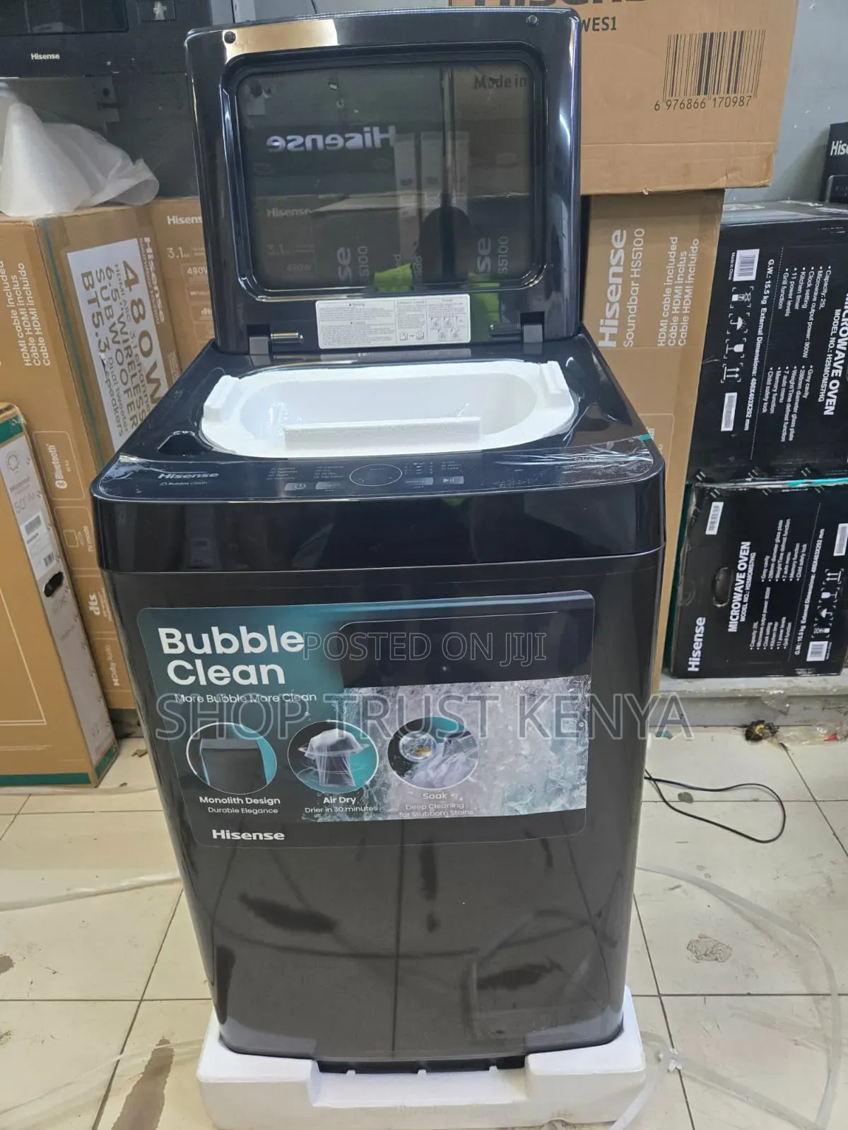 *Hisense 9kg Top Load Automatic Washing Machine