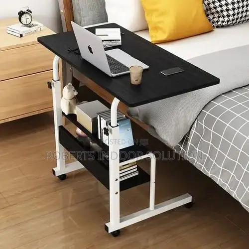 Heavy-Duty Movable Laptop Desk With Wheels