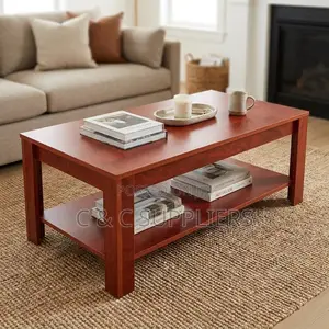 Brown Mahogany Office Coffee Table.