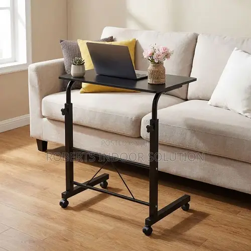 Heavy-Duty Movable Laptop Desk With Wheels