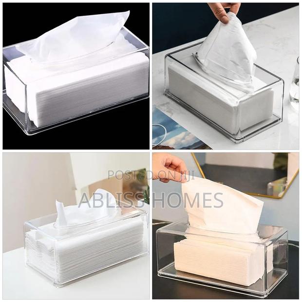 Clear Acrylic Tissue Box/Serviette Holder