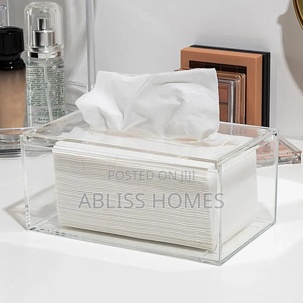 Clear Acrylic Tissue Box/Serviette Holder