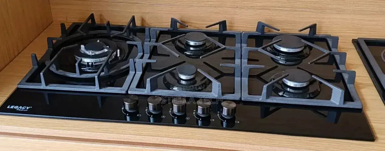 Legacy 5-Burner Built-in Cooker Premium 90cm Black Glass Gas Hob