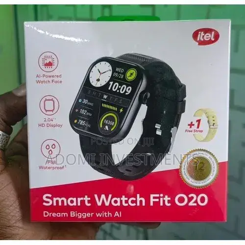 Itel 020 Smartwatch 
Ip68 Waterproof 
2.04 Inch Hd Display