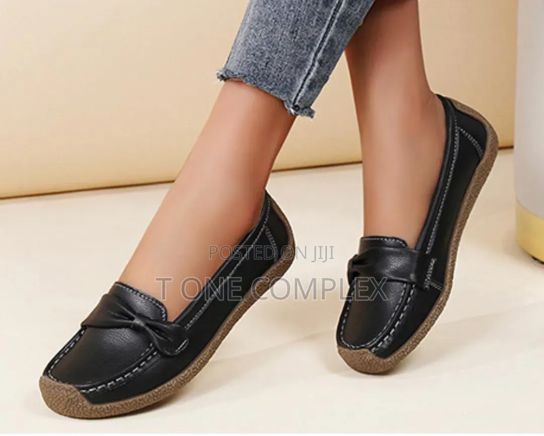 Classy Women Flat Loafers Shoes Soft Sole Black White Grey Blue Brown