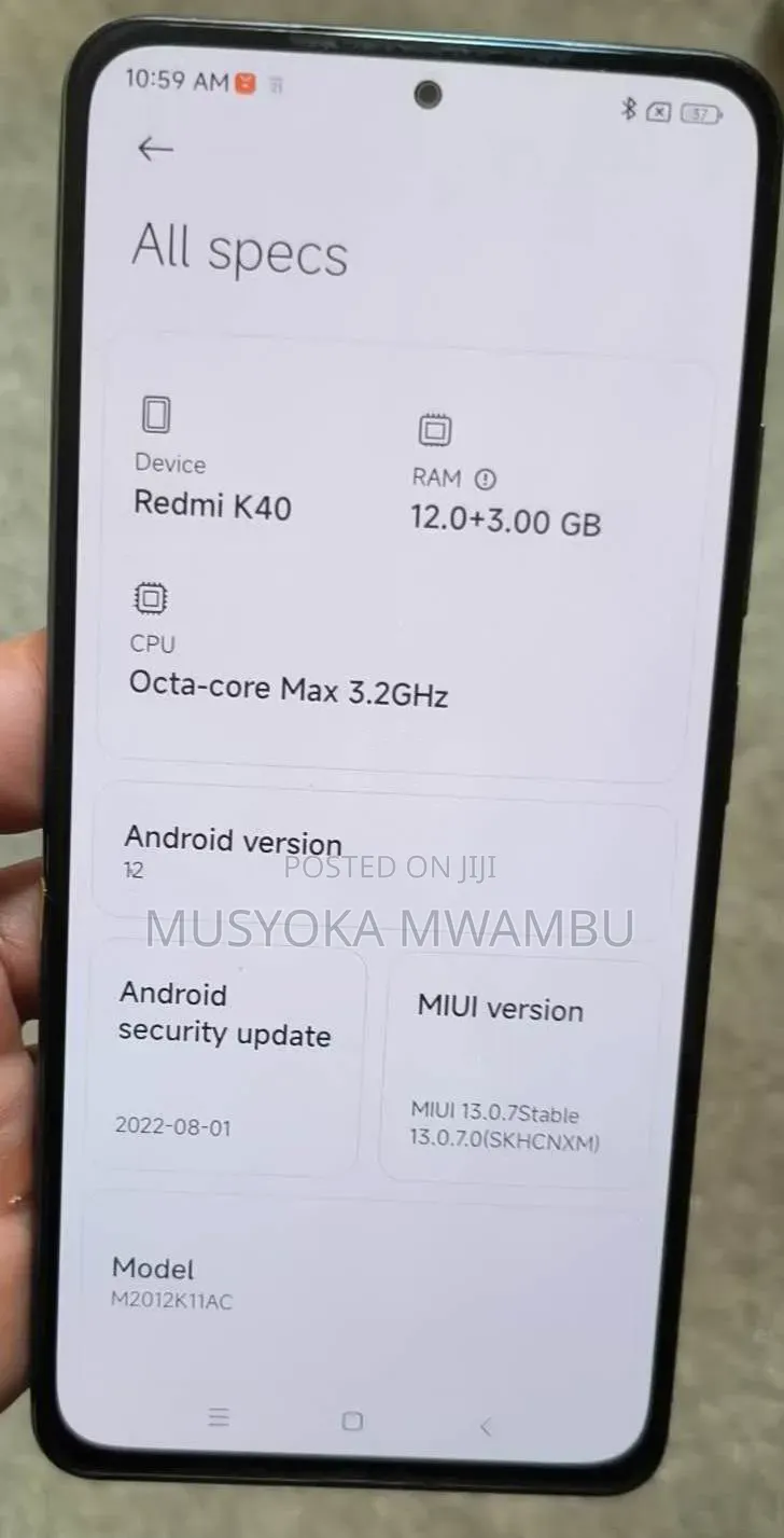 Xiaomi Redmi K40 Pro 256 GB Black
