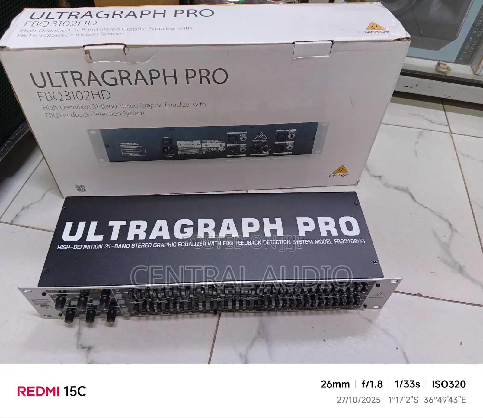 Behringer Fbq3102hd Equaliser