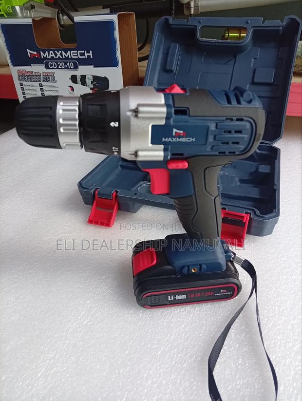 Maxmech Cordless Drill 20v Li-Ion/2 Batteries Carry Case