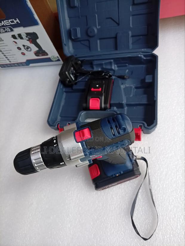 Maxmech Cordless Drill 20v Li-Ion/2 Batteries Carry Case - thumbnail 2