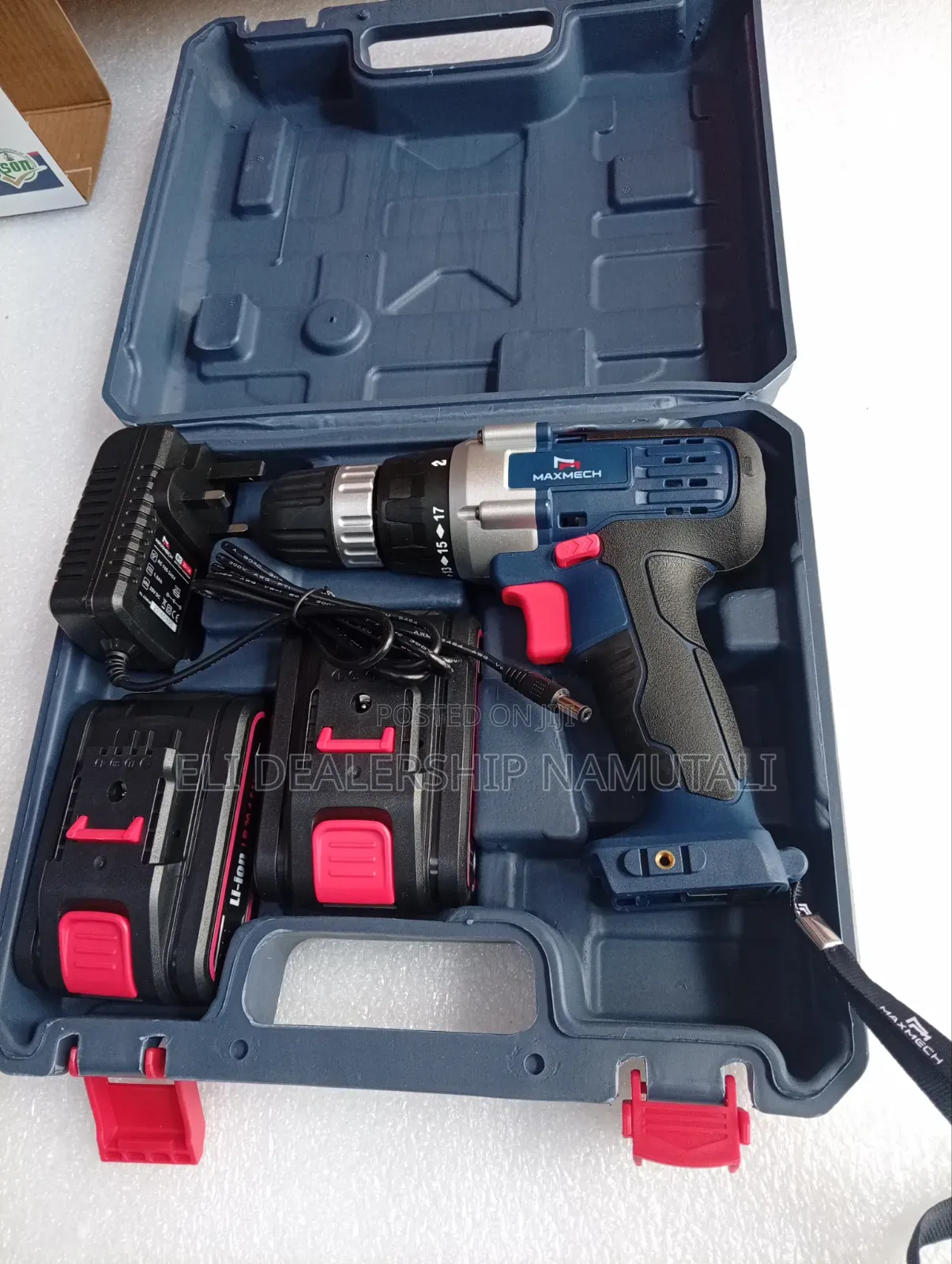 Maxmech Cordless Drill 20v Li-Ion/2 Batteries Carry Case