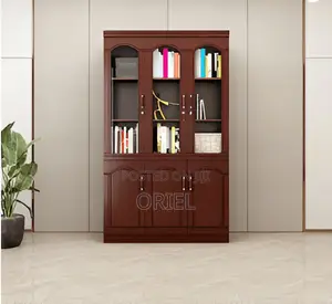 Office Cabinet : 3-Door Mahogany Office Filing Cabinet