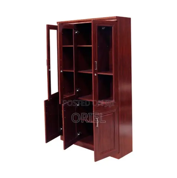 Office Cabinet : 3-Door Mahogany Office Filing Cabinet