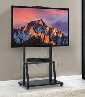 Mobile Tv Trolley Stand With Wall Mount Fits 60-100 Inches Tv