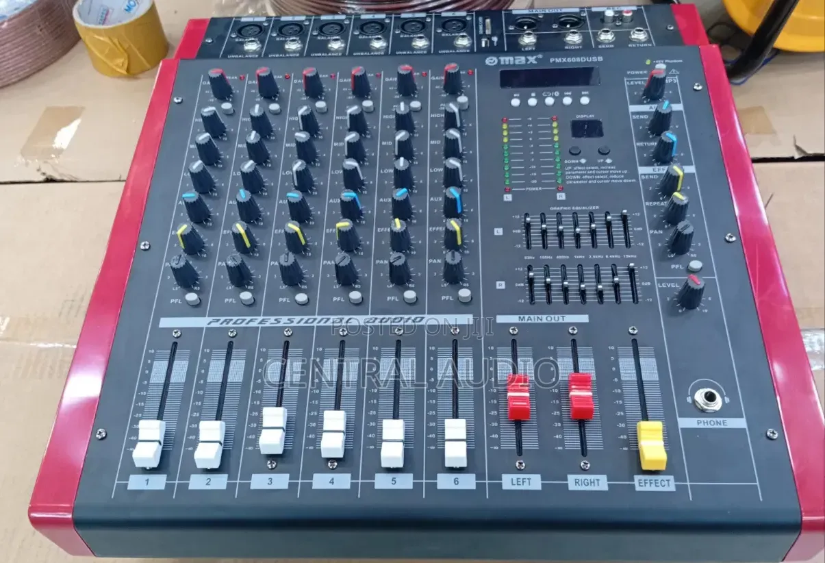 Pmx600 Omax 6channel Mixer With Usb and Bluetooth