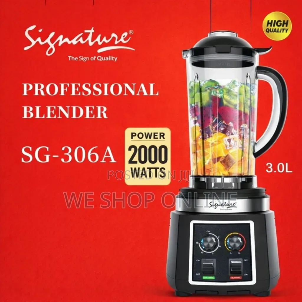 Heavy Duty Signature Commercial Blender 2000w, 3ltr.