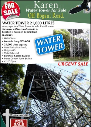 Water Tower for Sale Off Bogani Road in Karen
