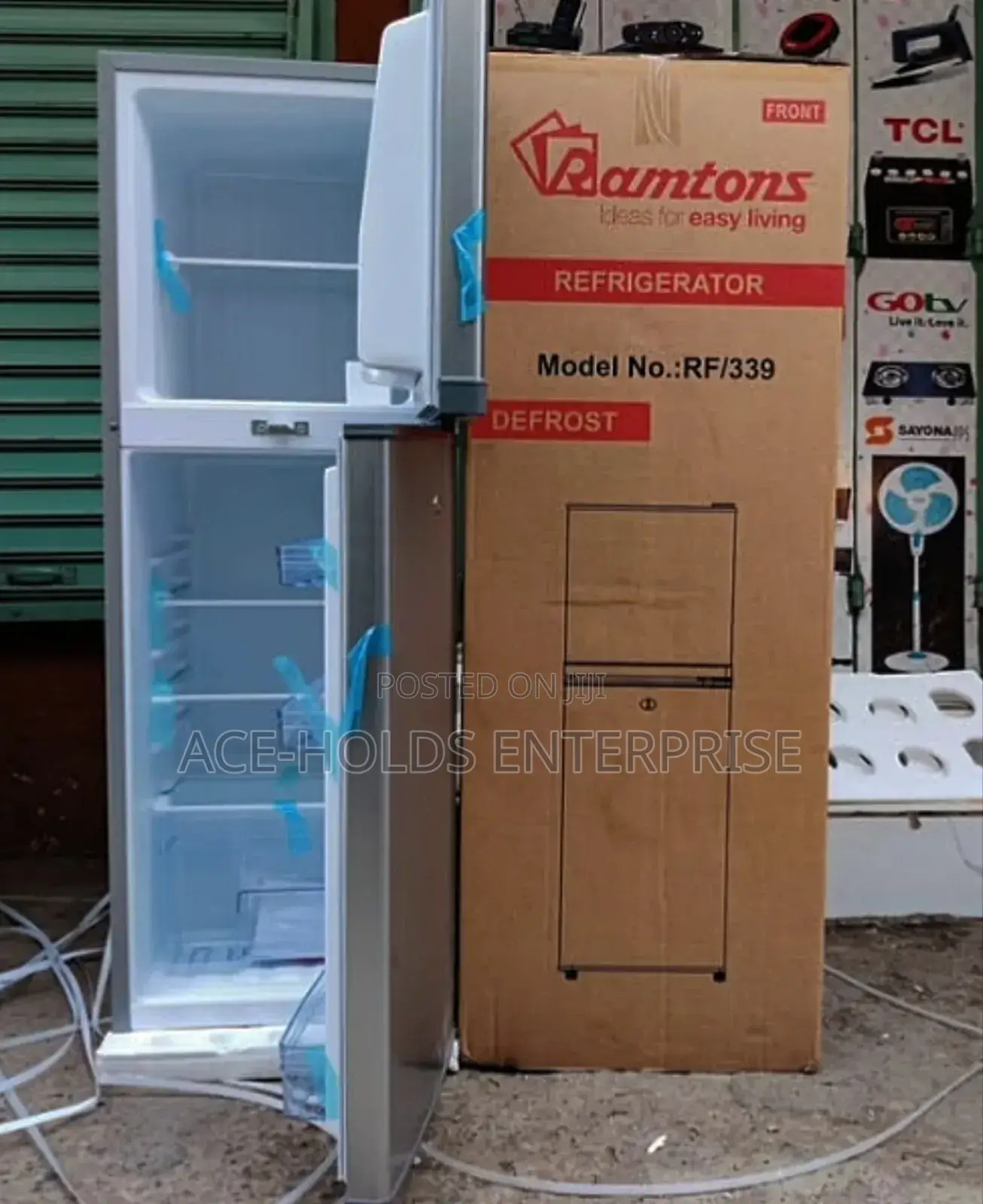 Ramtons - 138 Litres Double-Door Fridge Rf/339 (Silver)