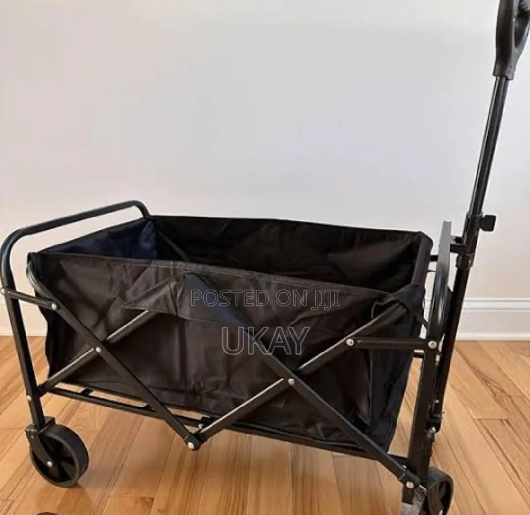 Foldable Shopping Cart, Heavy Duty Collapsible Trolley