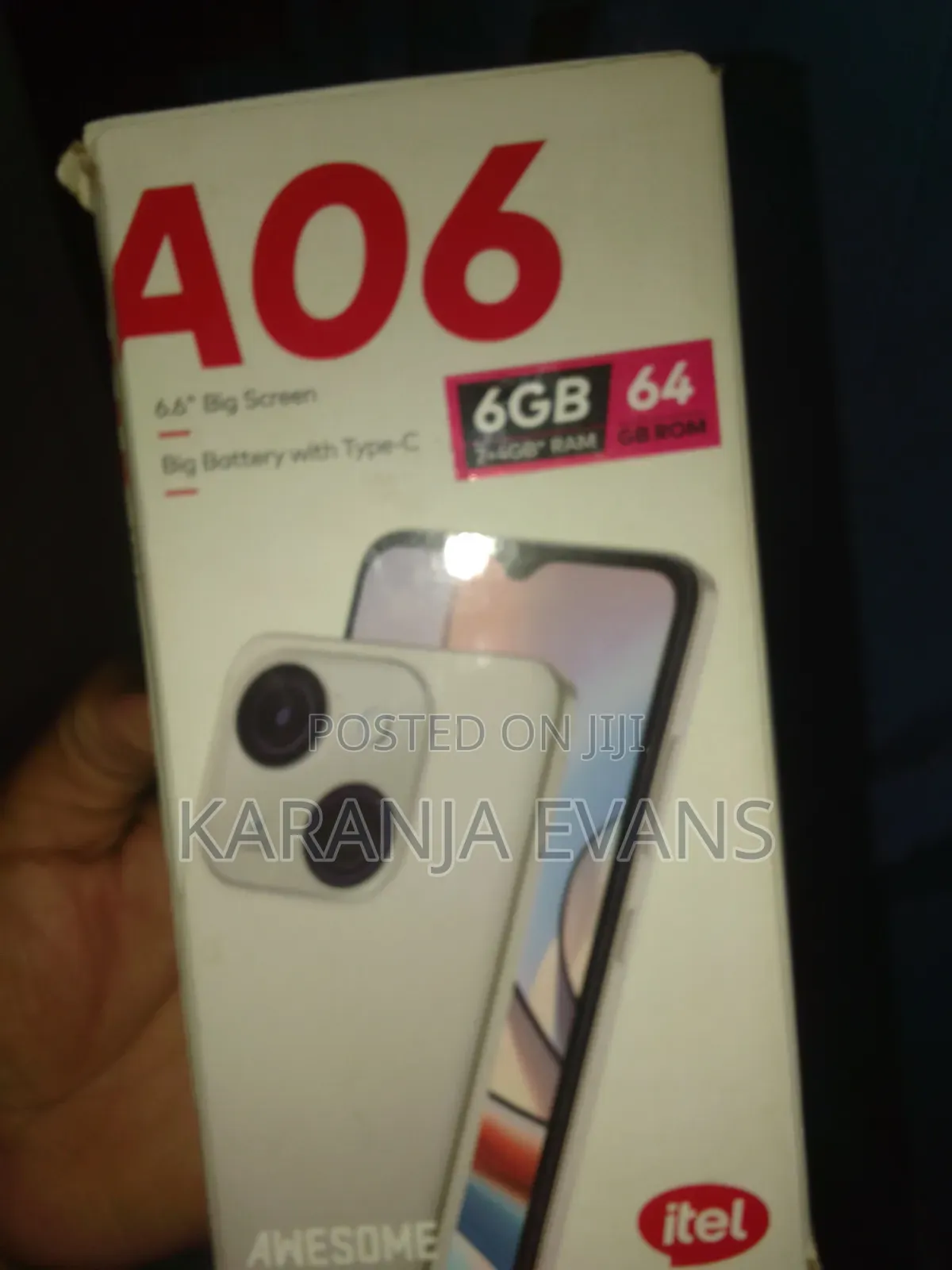 Itel A06 64 GB Black