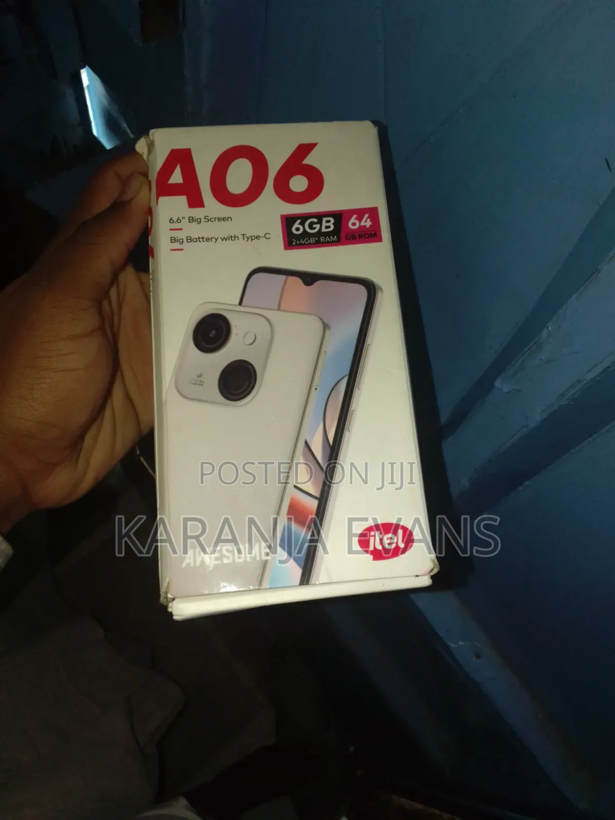 Itel A06 64 GB Black