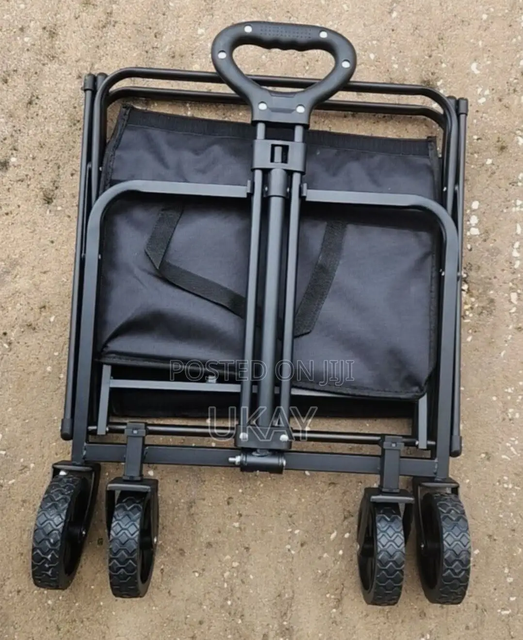 Foldable Shopping Cart, Heavy Duty Collapsible Trolley