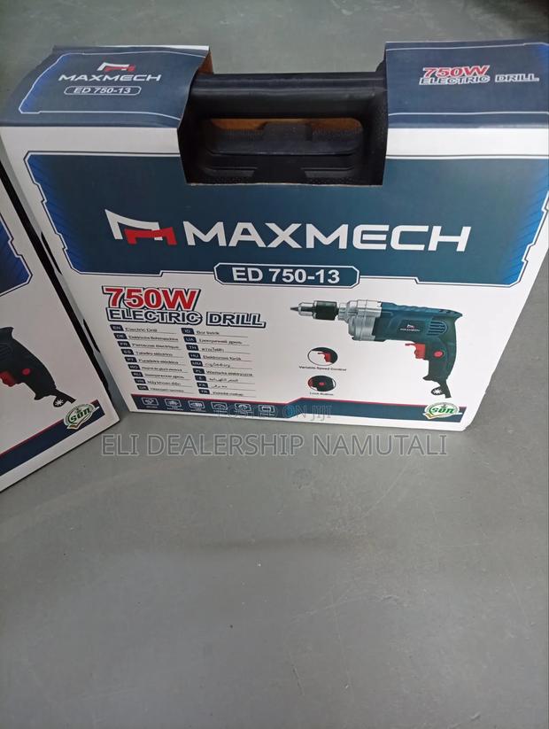 750w Maxmech Drill Machine With Variable Speed Control Lock Button - thumbnail 3