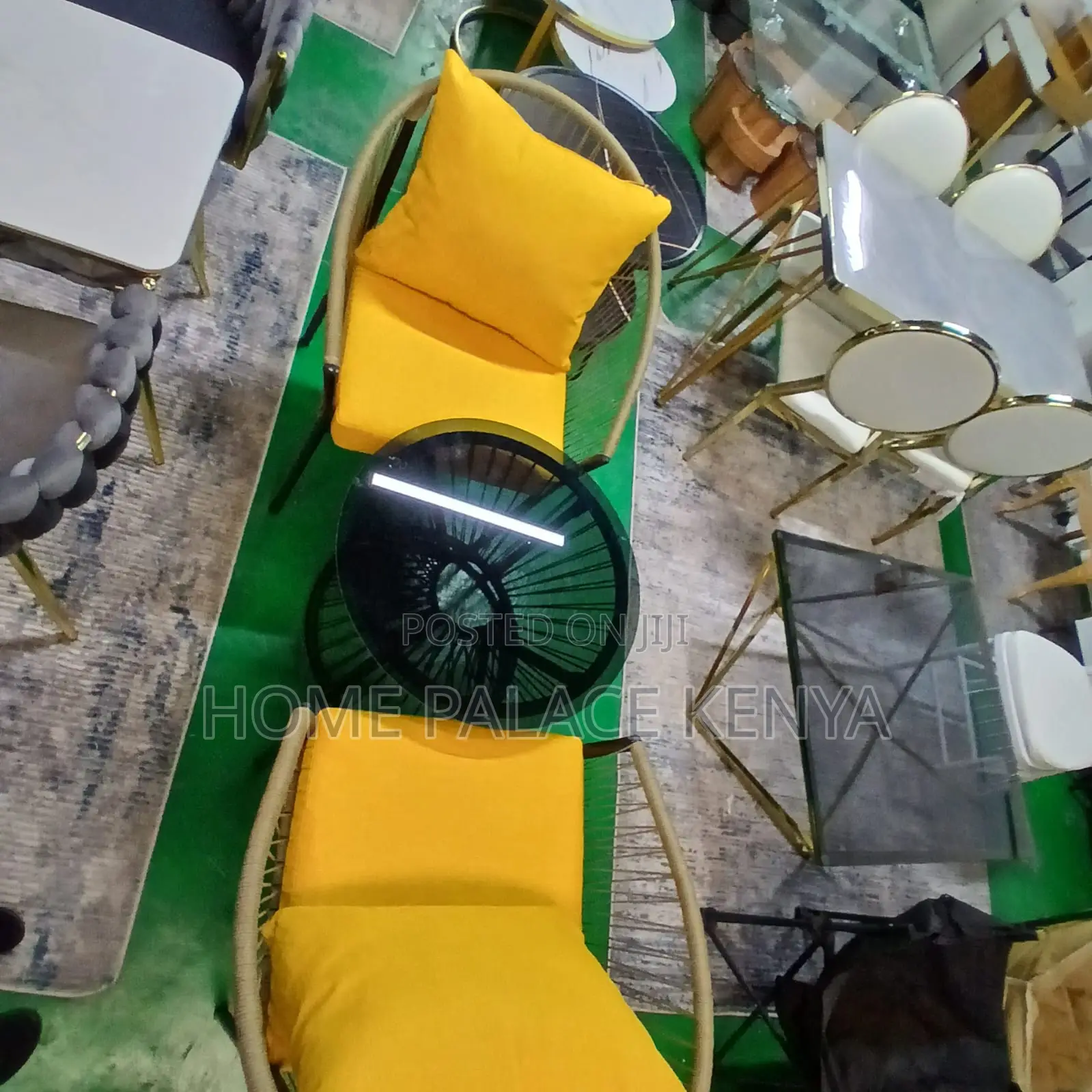 Balcony Set: 3 Piece Wicker Cushioned Lounge Set