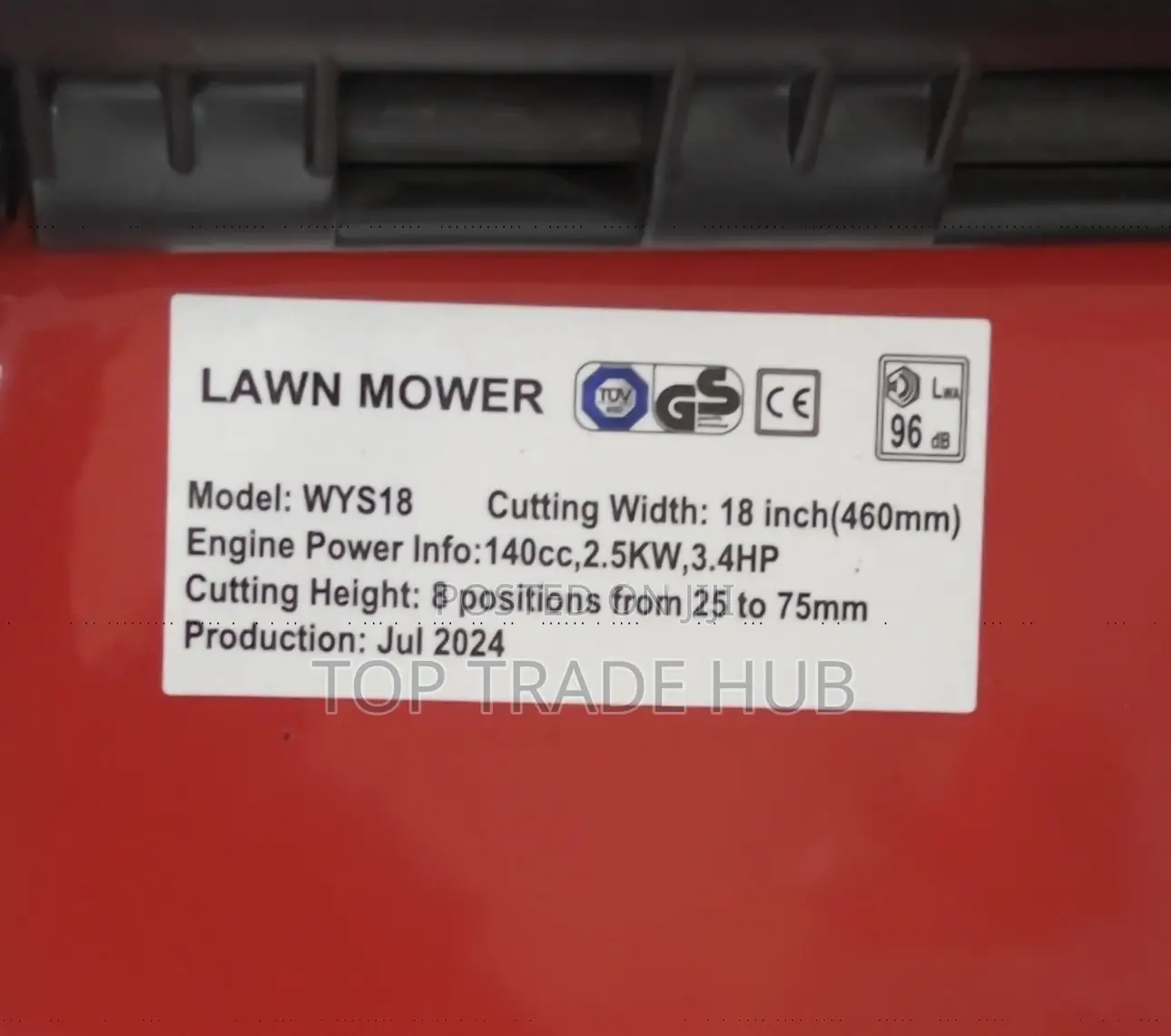 Briggs Stratton Wys18 Petrol Lawn Mower 140cc 18 Inch 3.4hp