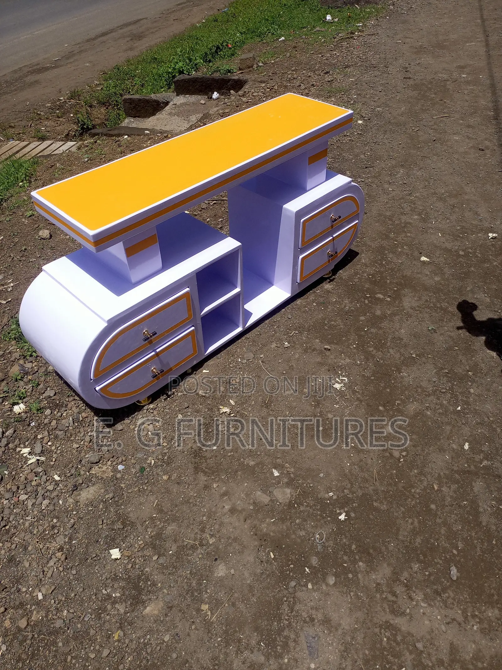 Yellow Top Tv Stand