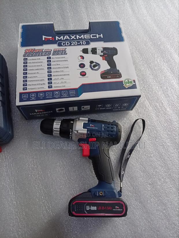 Maxmech 20v Rechargeable Cordless Drill Screwdriver Set
