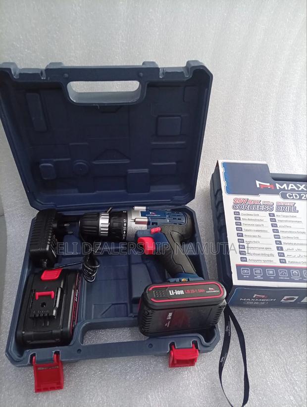 Maxmech 20v Rechargeable Cordless Drill Screwdriver Set - thumbnail 2