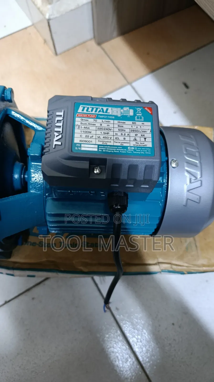 70l/Min 1.5hp Total Booster Water Pump