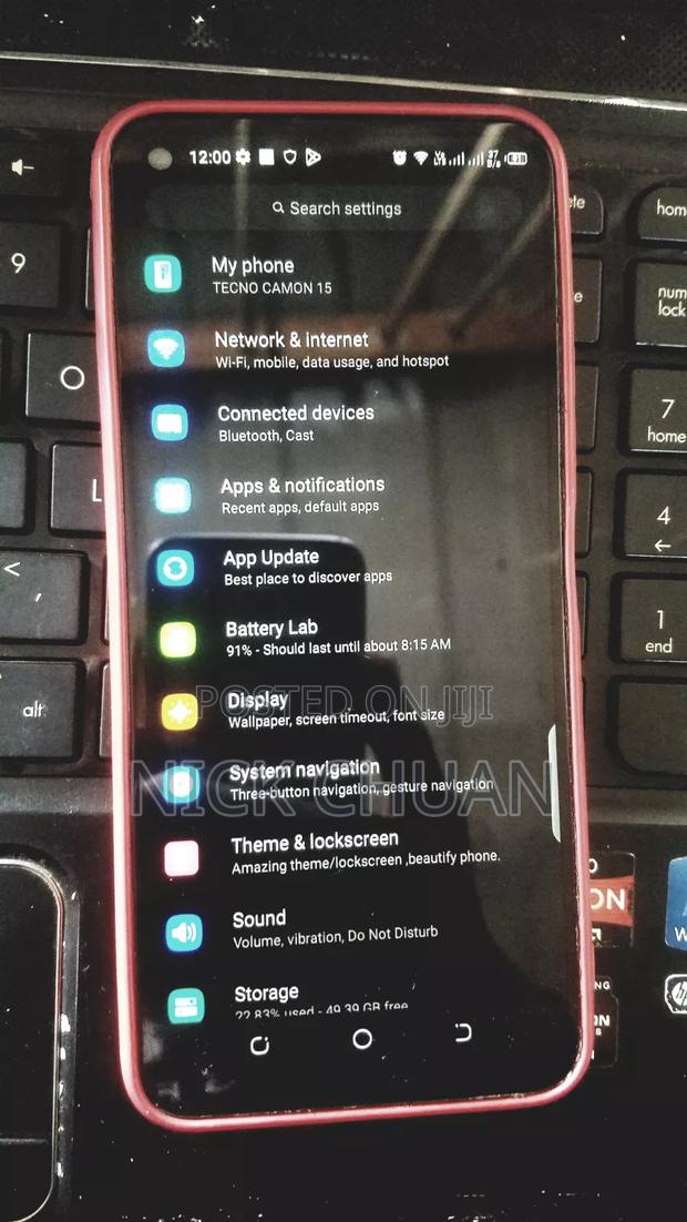 Tecno Camon 15 64 GB Black