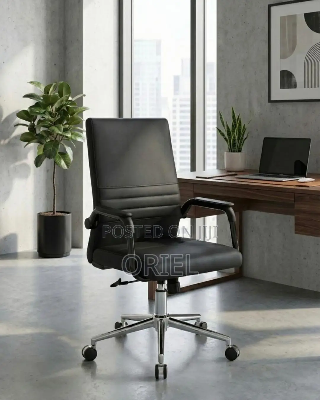 Office Chair : Office Visitor Leather Padded Chair