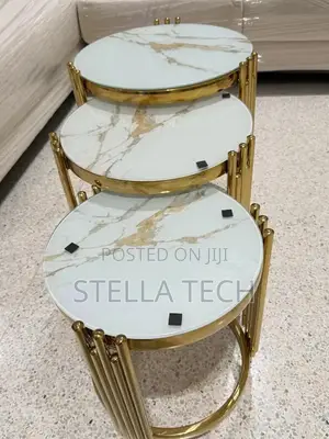 3 in 1 Executive Pure Marble Table