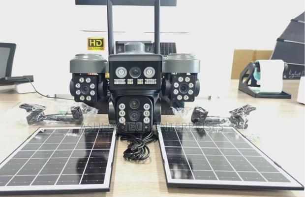 New 3 Lens 10x Optical Zoom 4g Solar PTZ Camera