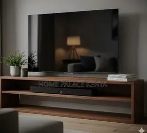 Tv Stand: Mahogany Open Storage Media Unit