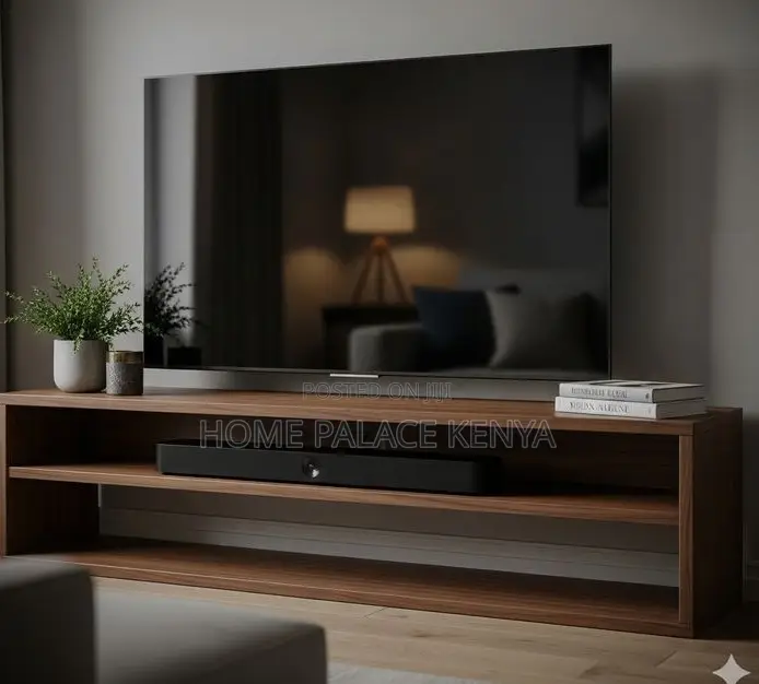 Tv Stand: Mahogany Open Storage Media Unit