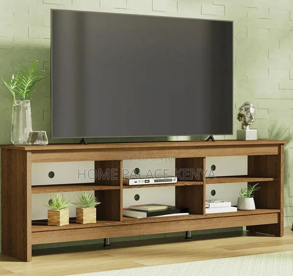 Tv Stand: Mahogany Open Storage Media Unit