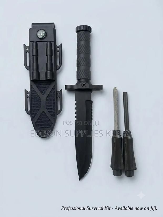 Professional Tactical Survival Knife, Outdoor Camping Kit, - thumbnail 2