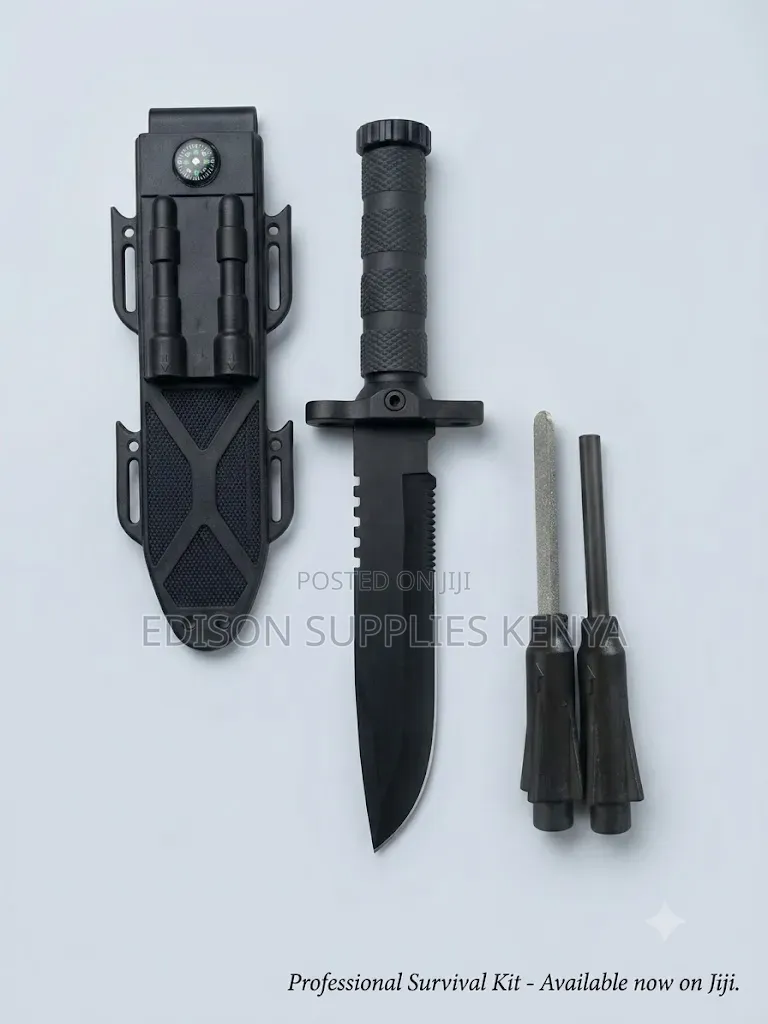 Professional Tactical Survival Knife, Outdoor Camping Kit,