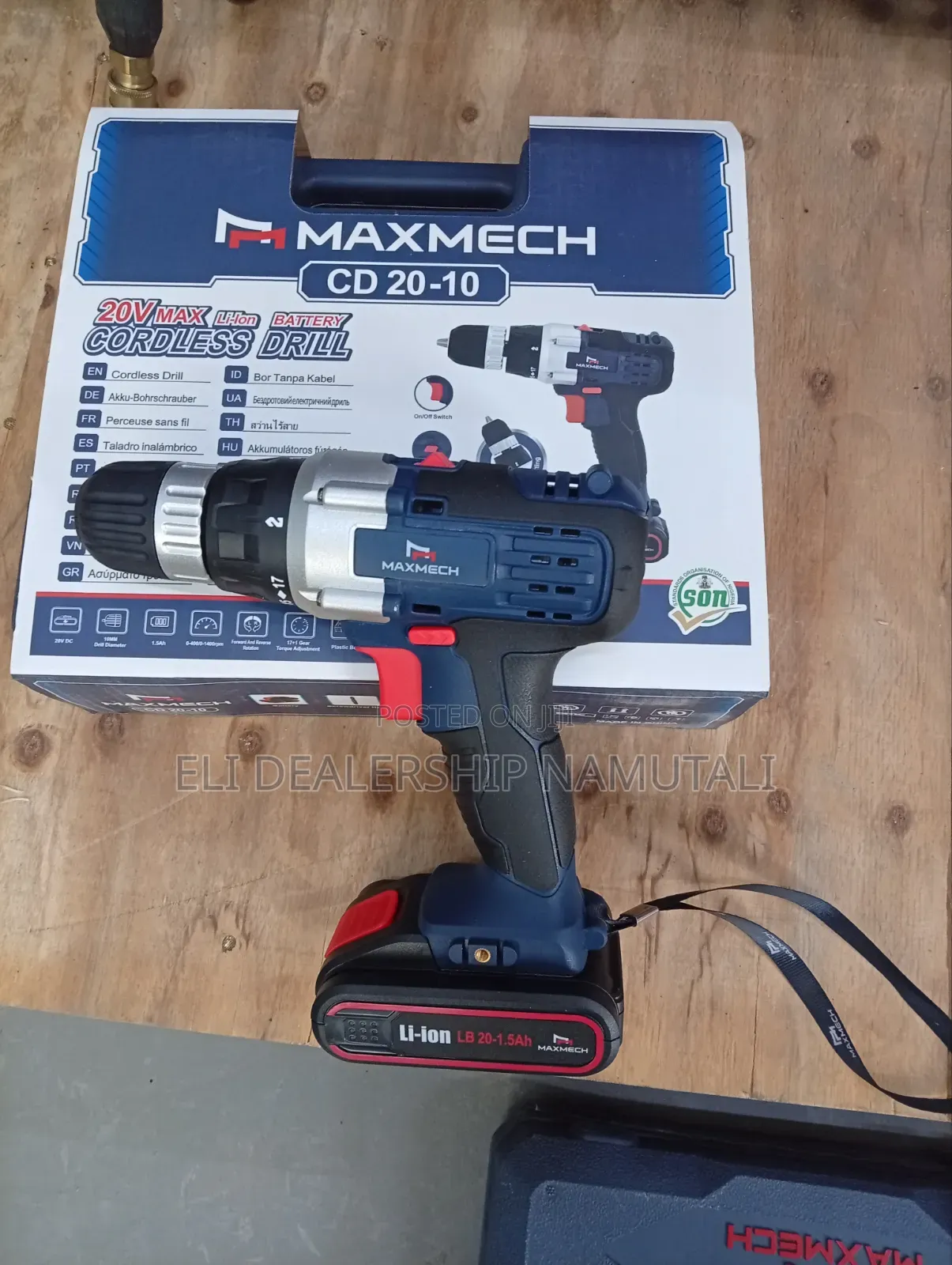 Maxmech 20v Cordless Drill Screwdriver Set/Fast Charger)