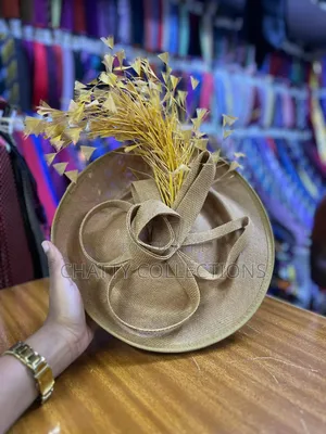 Golden Classy Ladies Big Size Fancy Head Fascinators