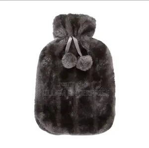 Hot Water Bottle With Soft Plush Velvet Cover 2ltr