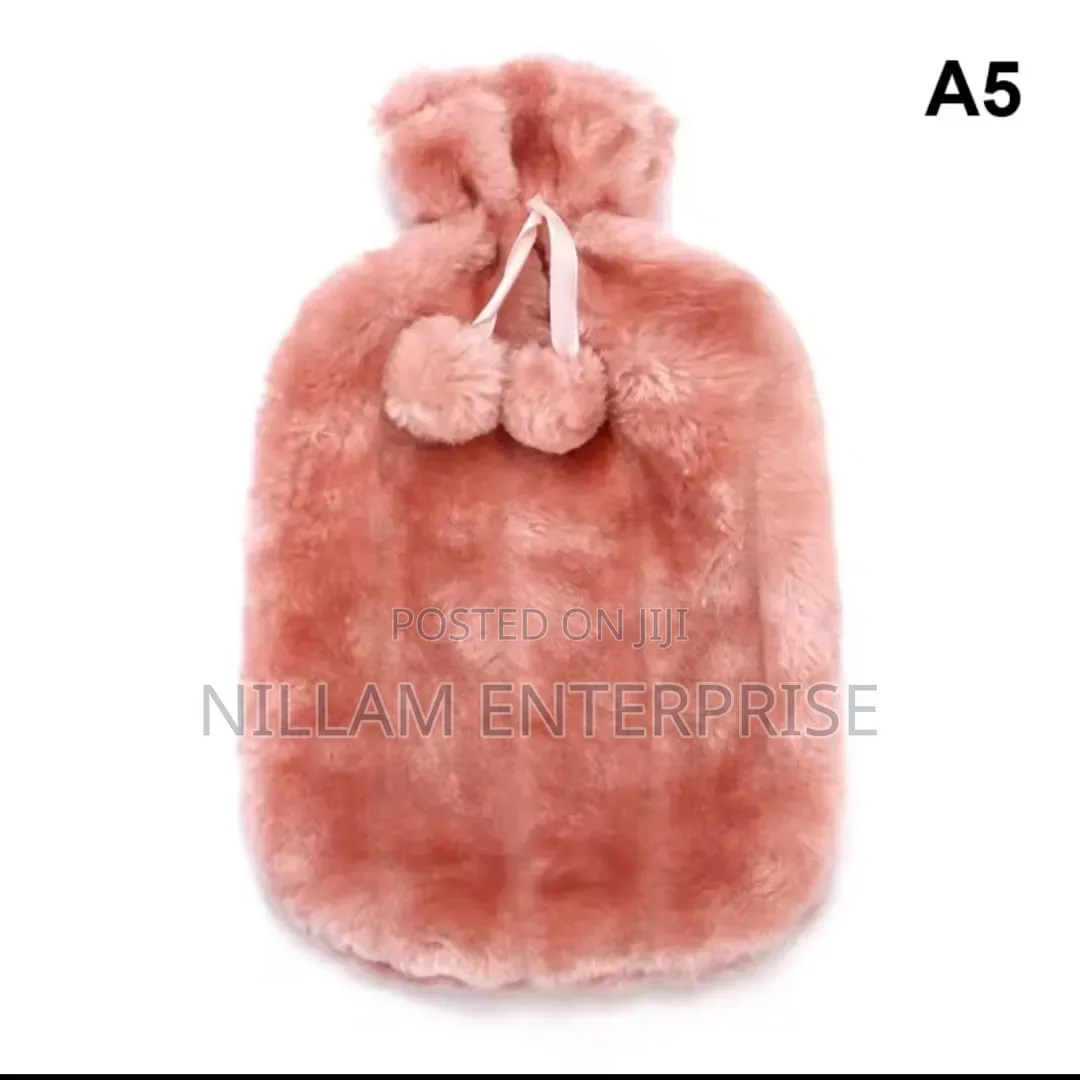 Hot Water Bottle With Soft Plush Velvet Cover 2ltr