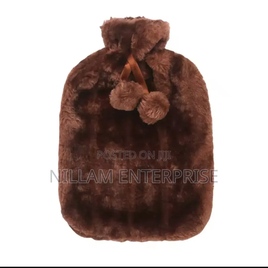 Hot Water Bottle With Soft Plush Velvet Cover 2ltr