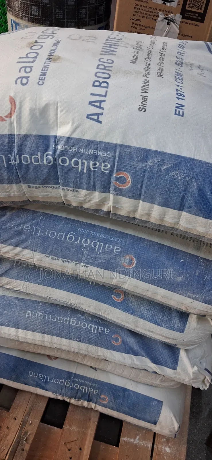Aalborg White Cement Grade 52.5, 40kg – Professional Building Cement